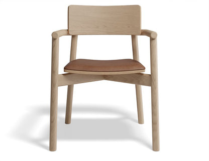 Andi with Pad and Fabric Cushion Armchair - Natural