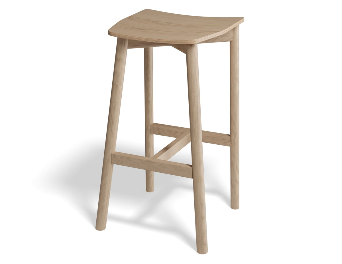 Andi Stool - Natural Finish - Backless