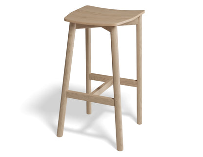 Andi Stool - Natural Finish - Backless