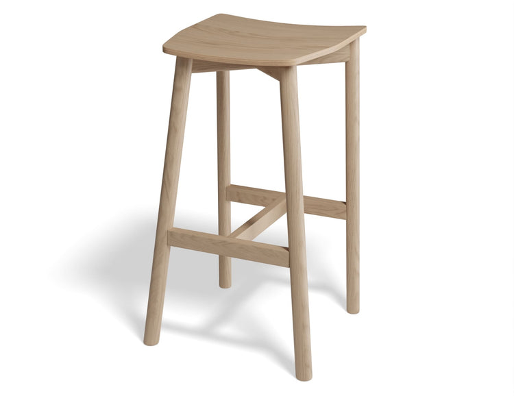 Andi Stool - Natural Finish - Backless