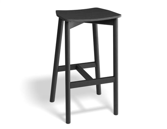 Andi Stool - Black - Backless - 75cm Seat Height (High Bar)