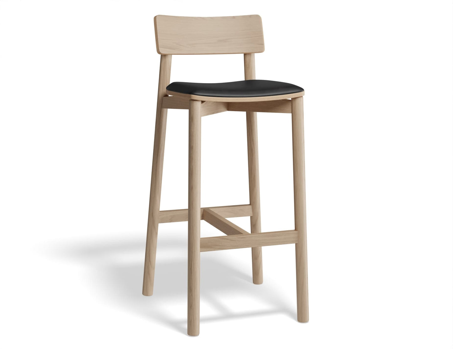 Andi Stool - Natural Finish with Pad