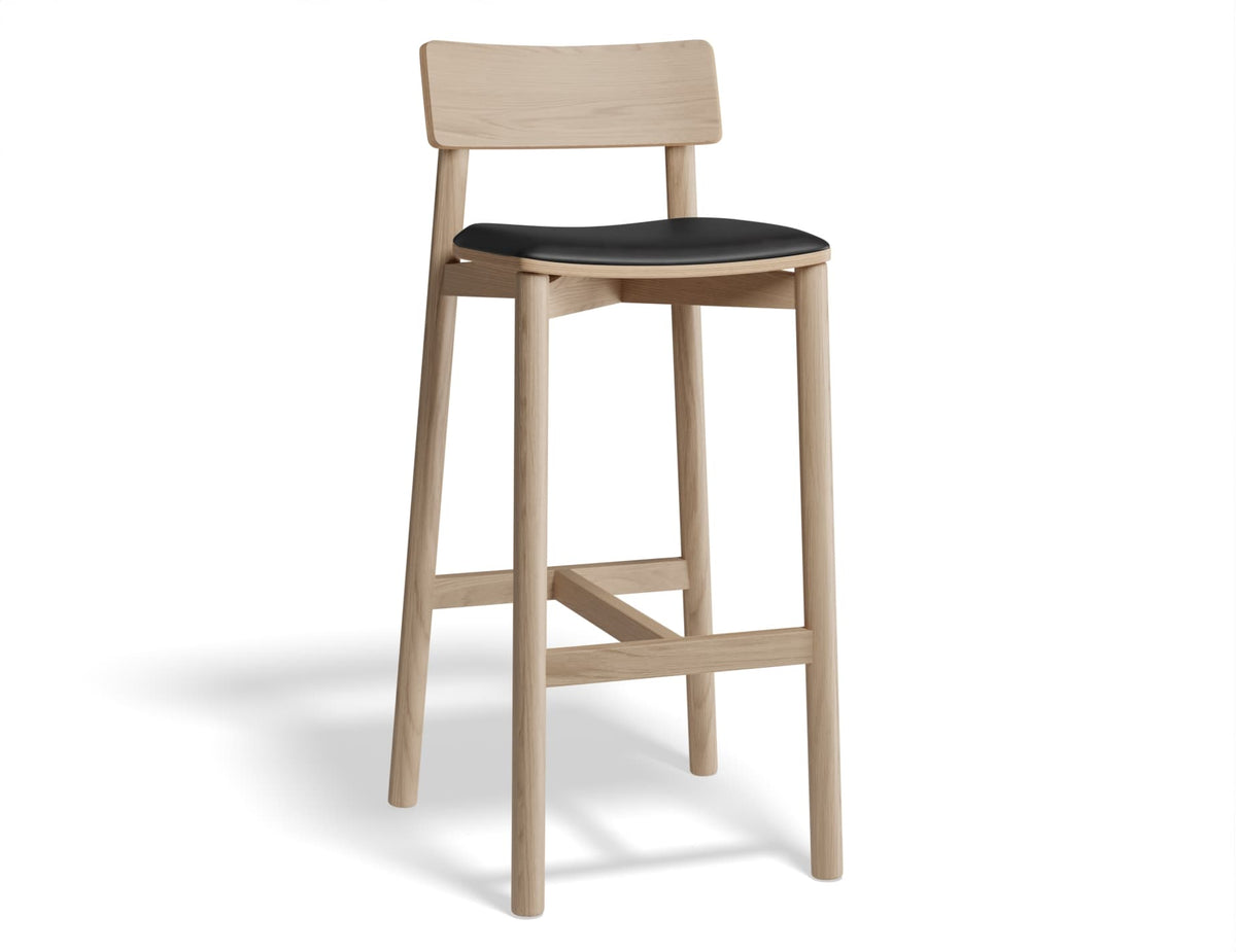 Andi Stool - Natural Finish with Pad