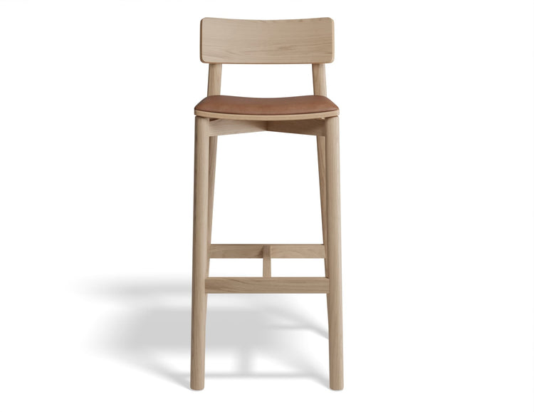 Andi Stool - Natural Finish with Pad