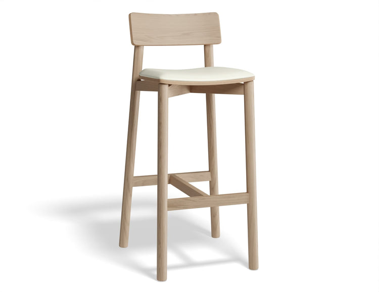 Andi Stool - Natural Finish with Pad