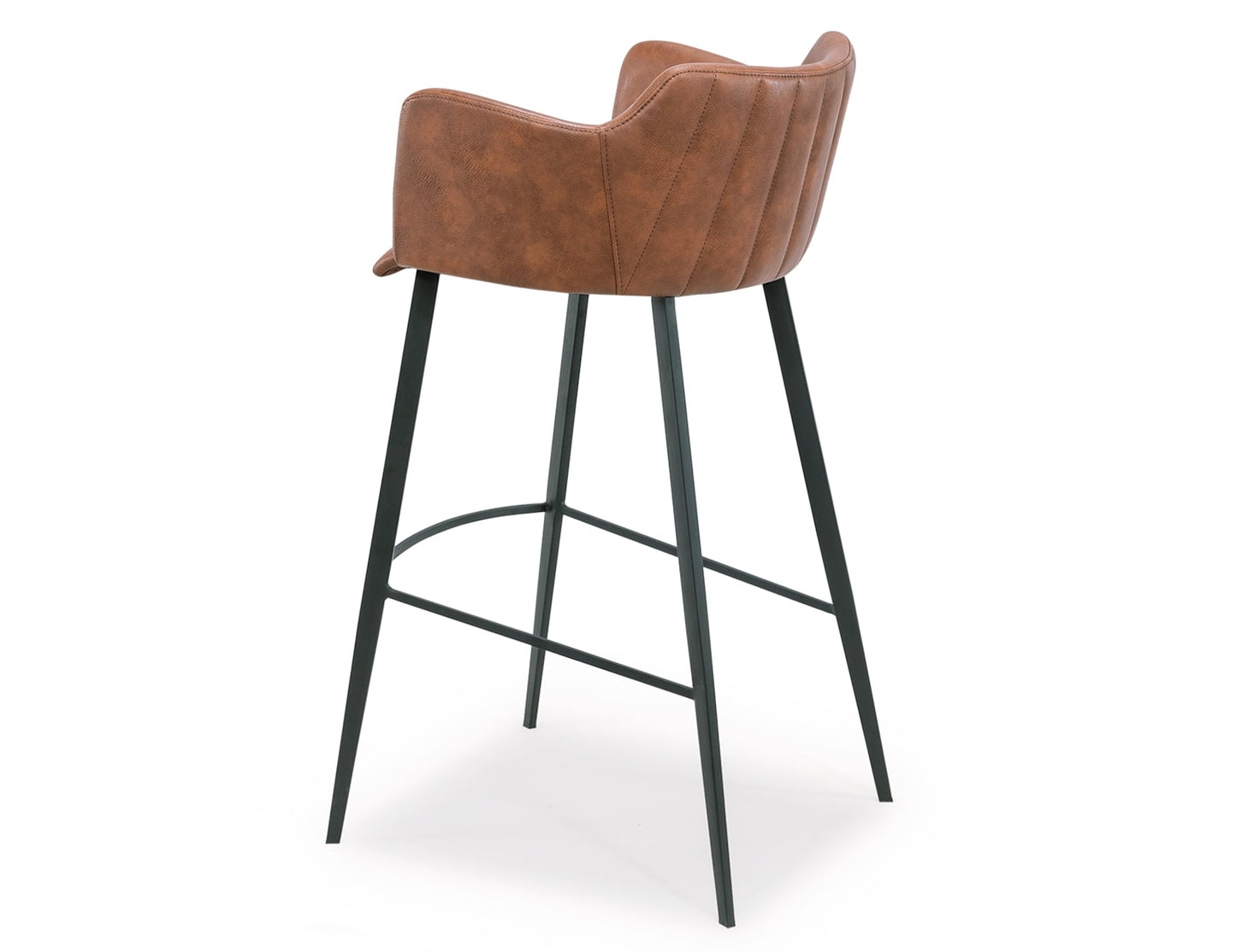 Andorra Bar Stool - Vintage Tan Vegan Leather