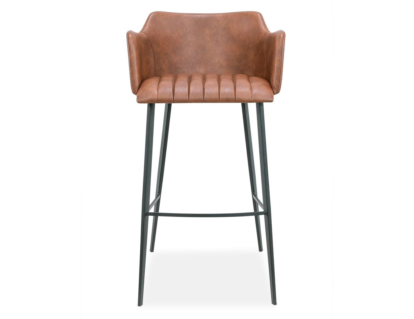 Andorra Bar Stool - Vintage Tan Vegan Leather