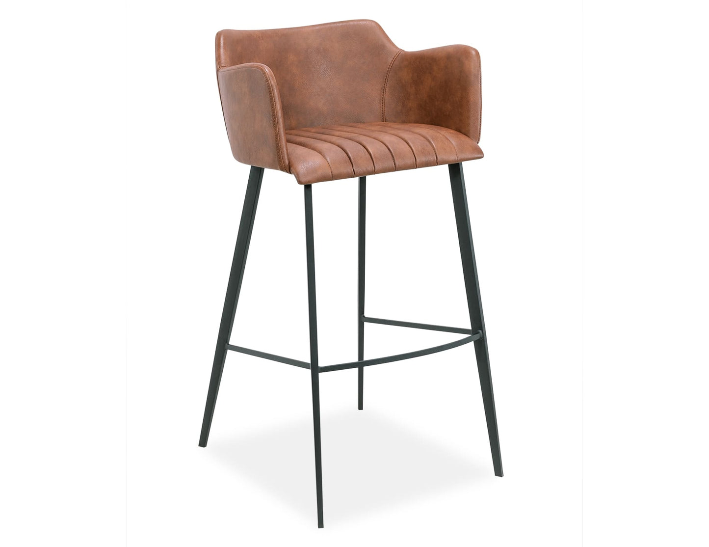 Andorra Bar Stool - Vintage Tan Vegan Leather