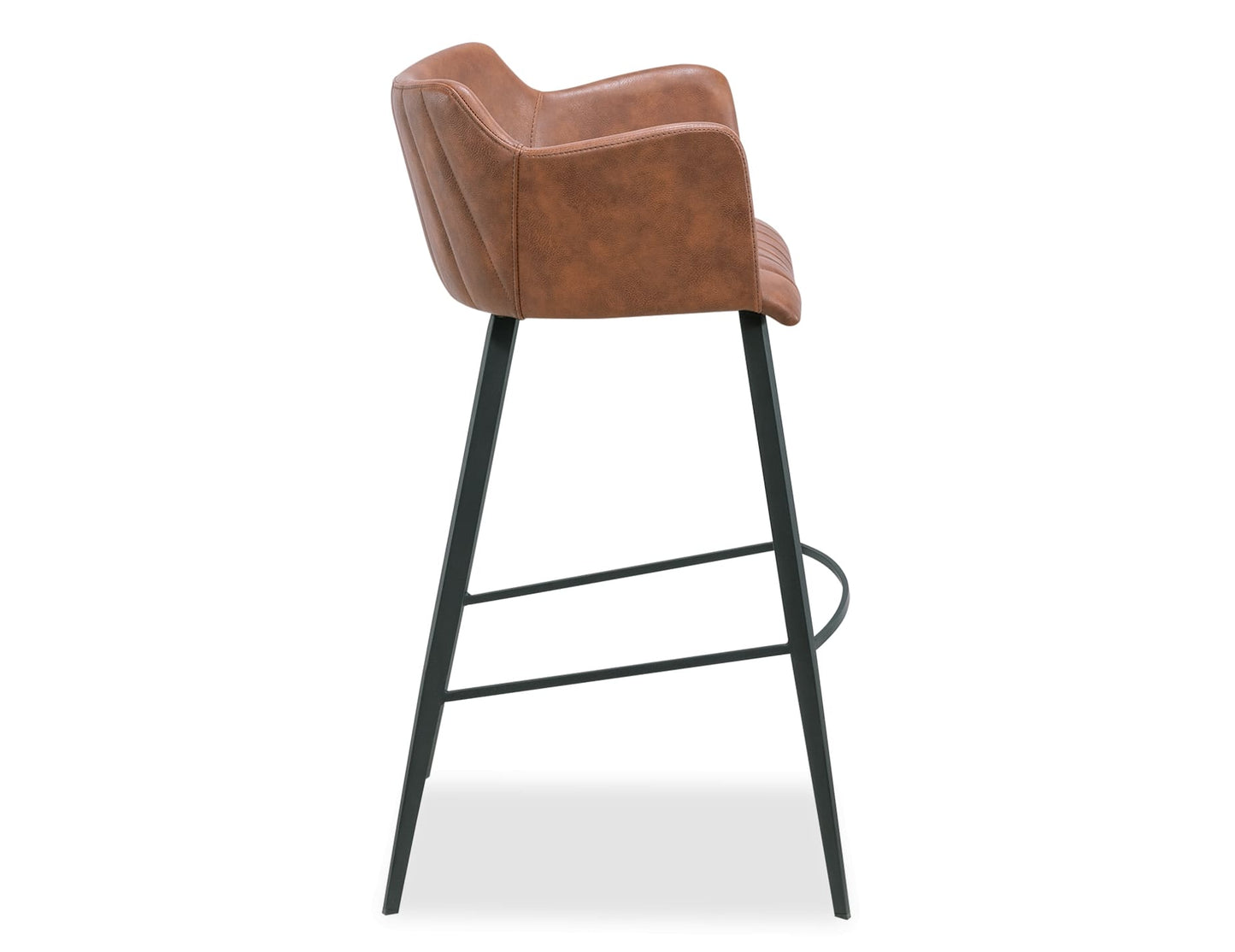 Andorra Bar Stool - Vintage Tan Vegan Leather