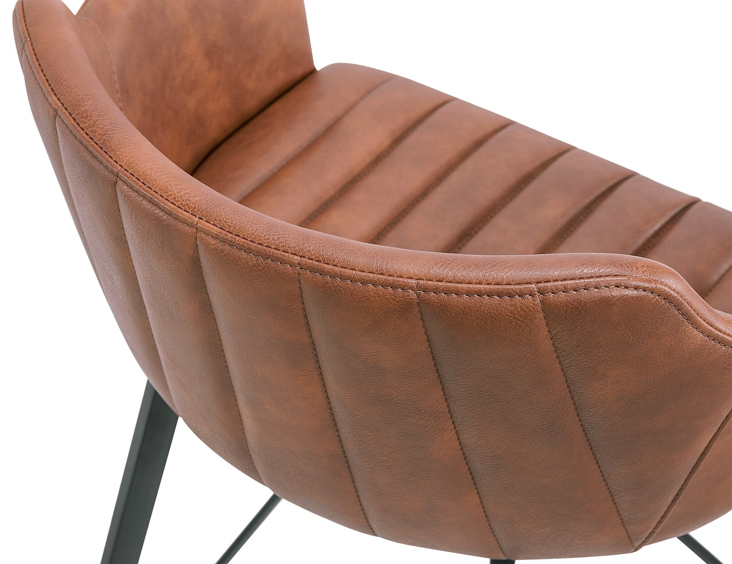 Andorra Bar Stool - Vintage Tan Vegan Leather