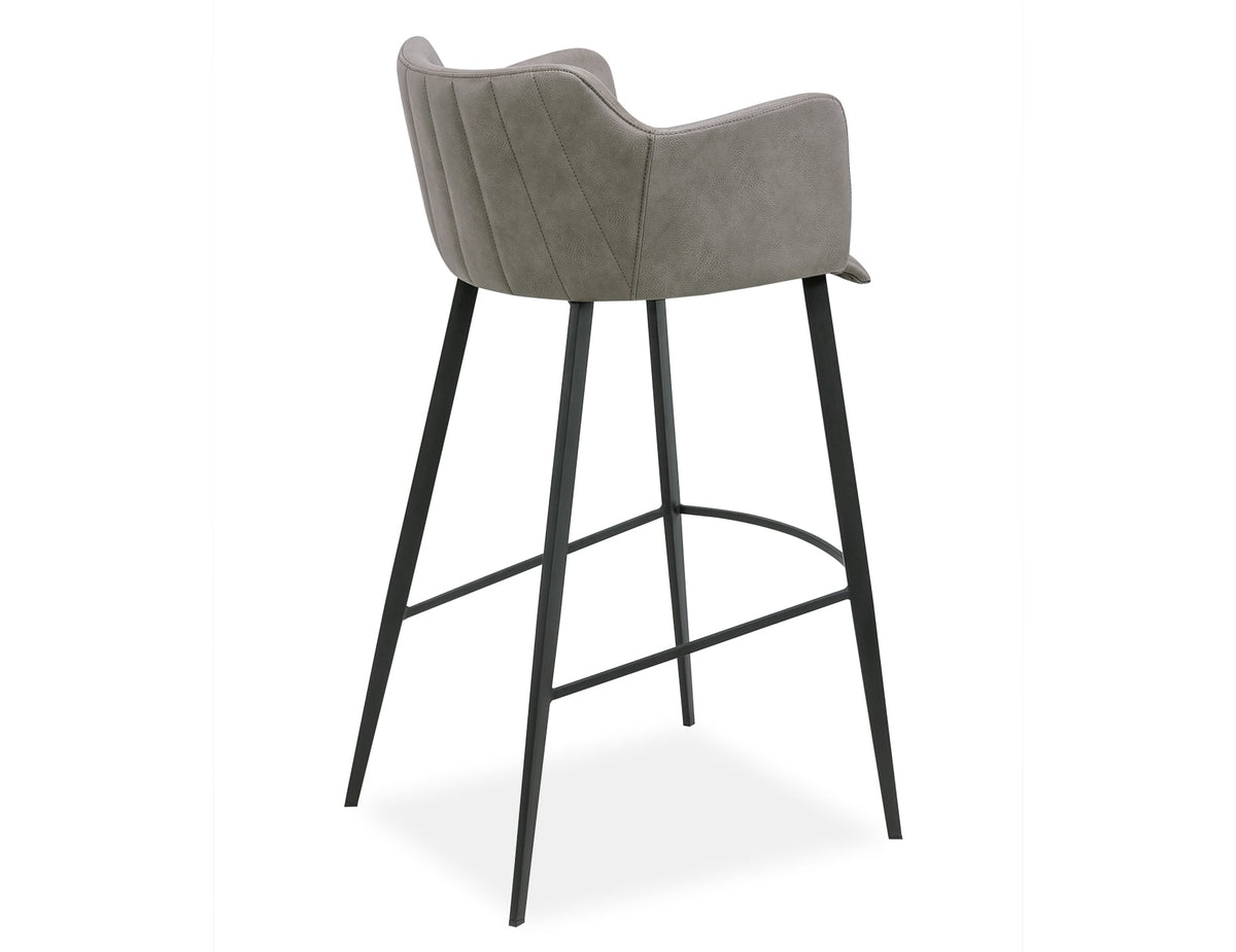 Andorra Bar Stool - Vintage Grey Seat
