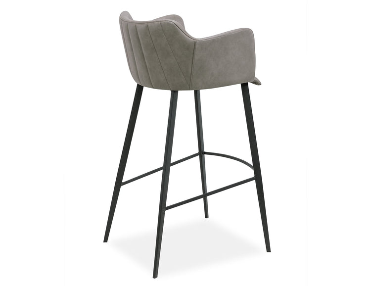 Andorra Bar Stool - Vintage Grey Seat