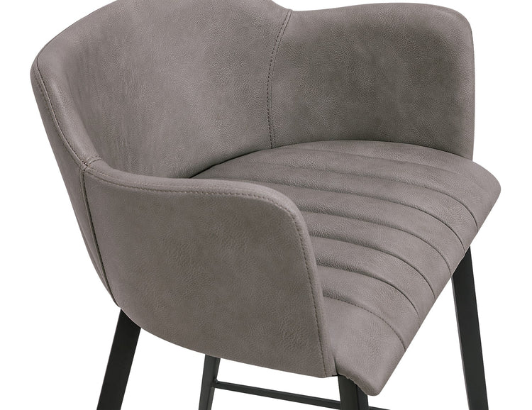 Andorra Bar Stool - Vintage Grey Seat