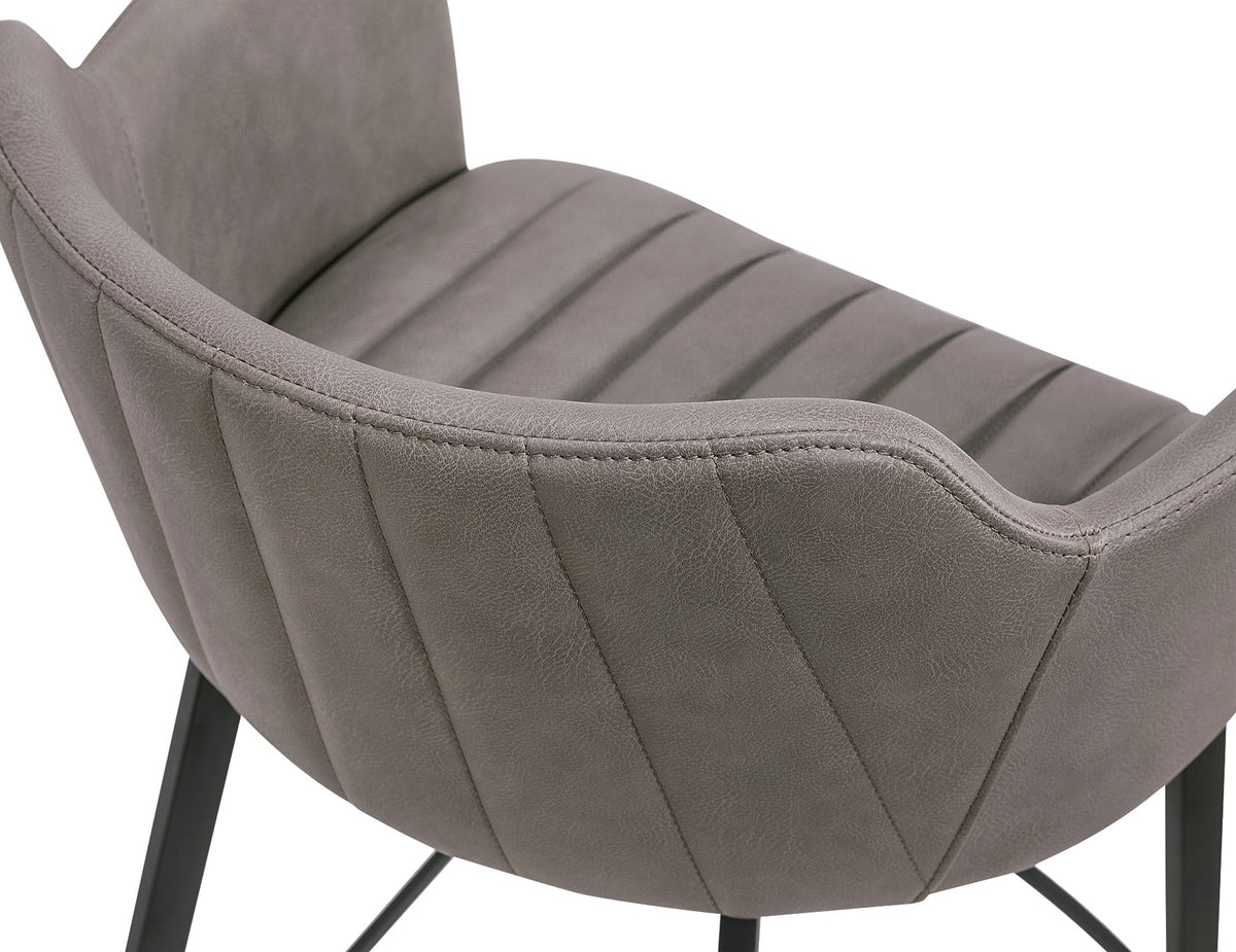 Andorra Bar Stool - Vintage Grey Seat