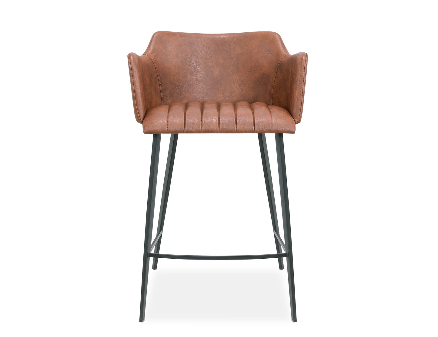 Andorra Bar Stool - Vintage Tan Vegan Leather