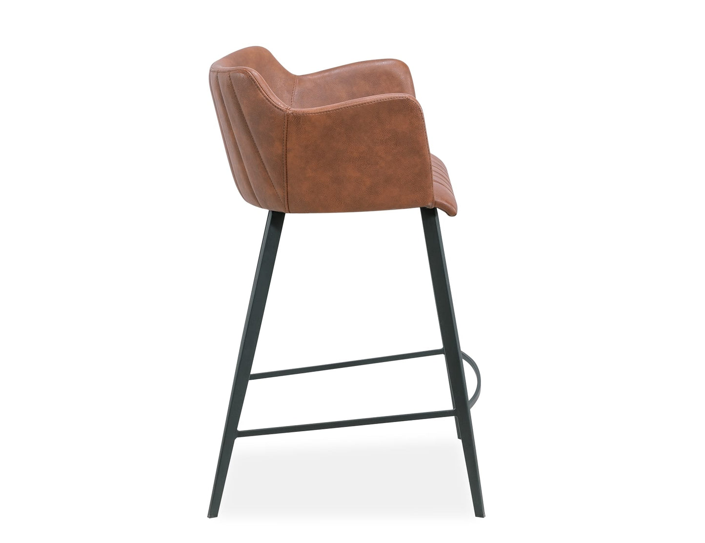 Andorra Bar Stool - Vintage Tan Vegan Leather