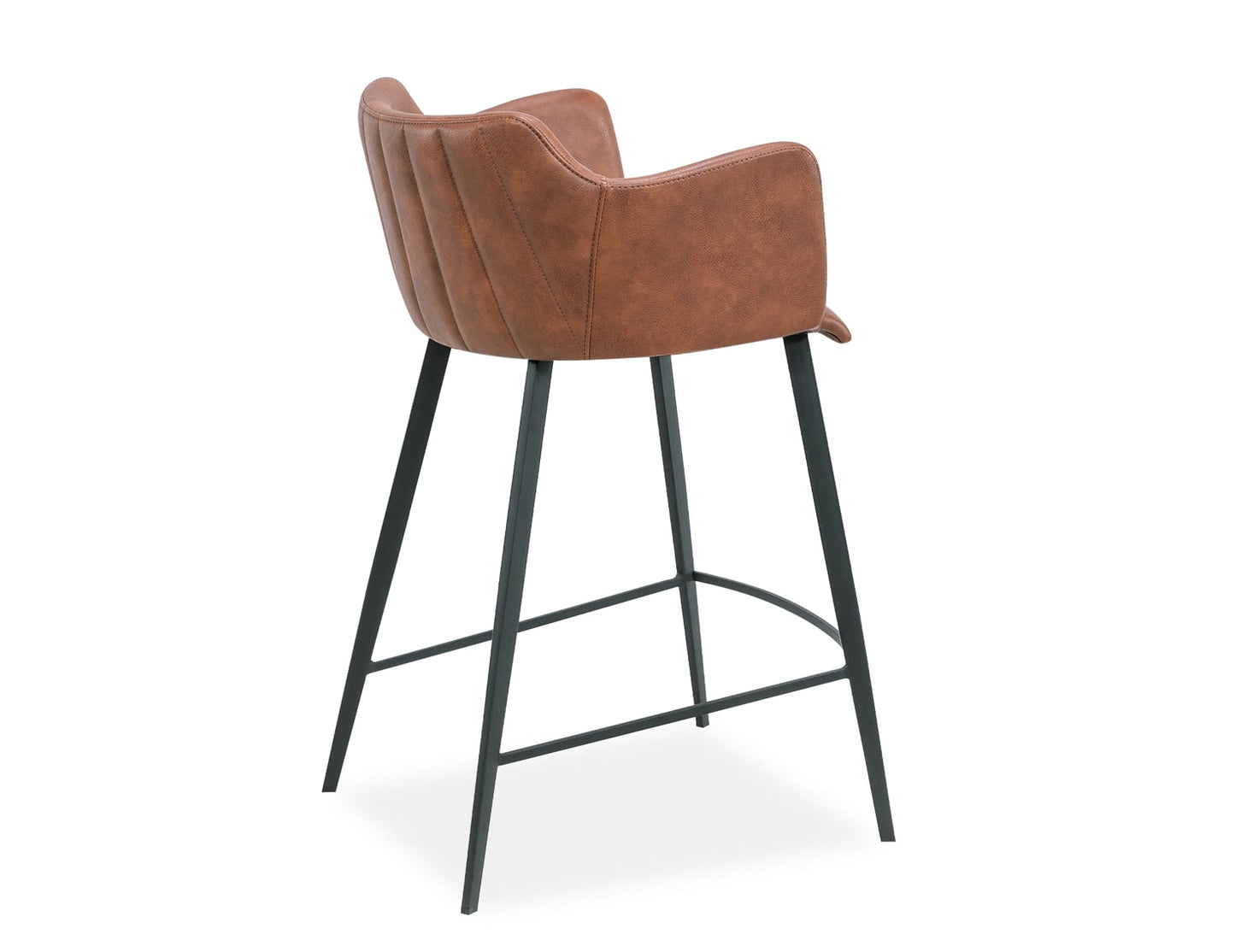 Andorra Bar Stool - Vintage Tan Vegan Leather