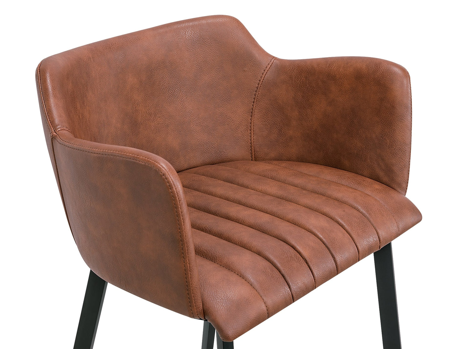 Andorra Bar Stool - Vintage Tan Vegan Leather