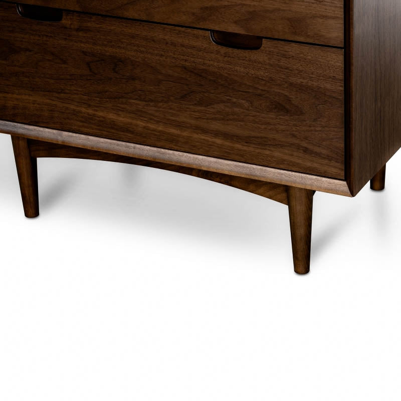 4 Drawer Chest Scandinavian Design - Walnut