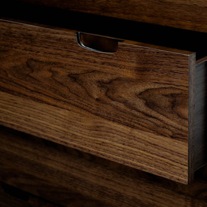 4 Drawer Chest Scandinavian Design - Walnut
