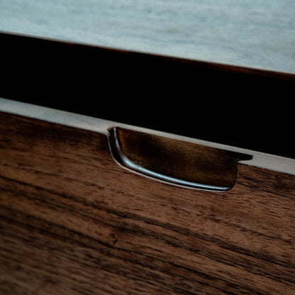 4 Drawer Chest Scandinavian Design - Walnut