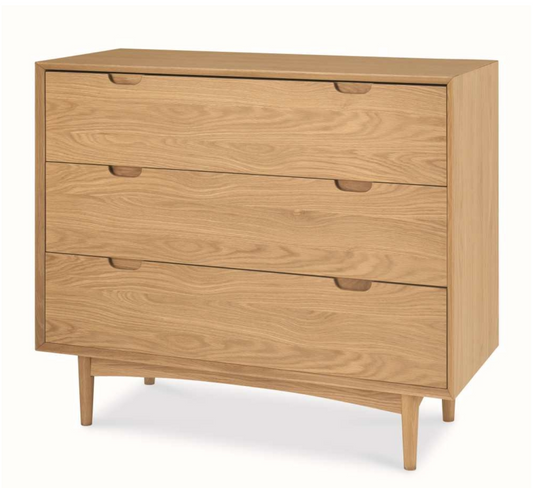 3 Drawer Chest Scandinavian Design - Natural
