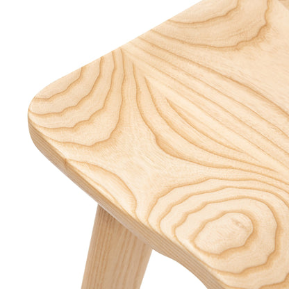 Set of 2 - Bethan 65cm Wooden Bar Stool - Natural