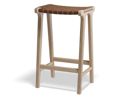 Brooklyn Backless Stool - Natural Frame