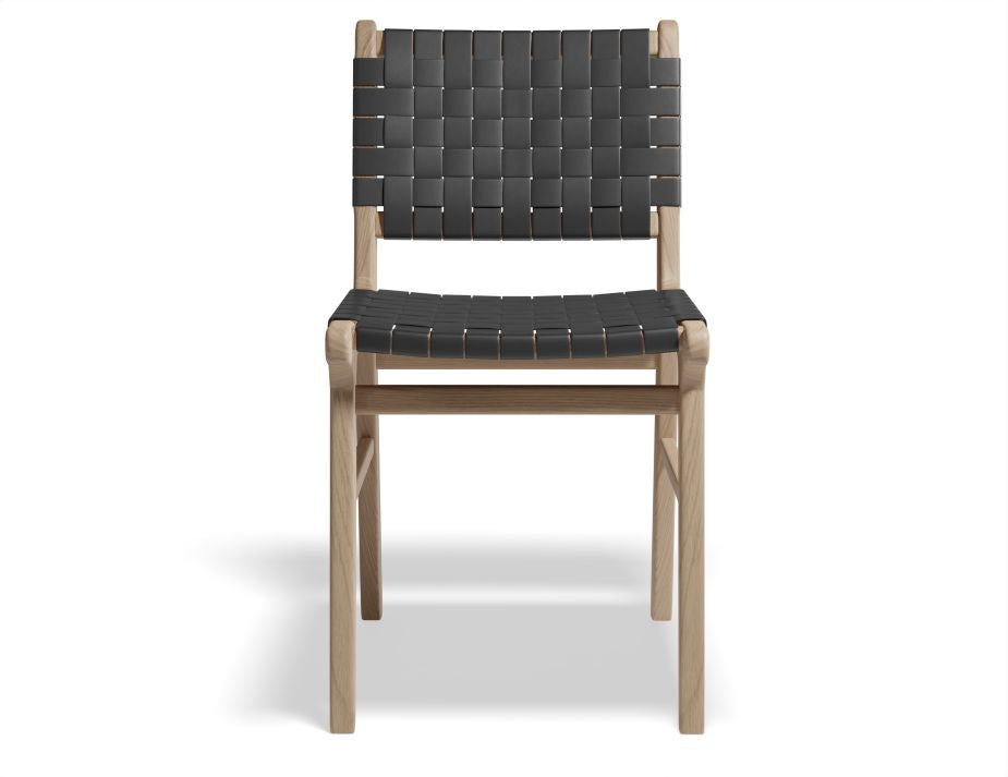 Brooklyn Woven Dining Chair - Faux Leather