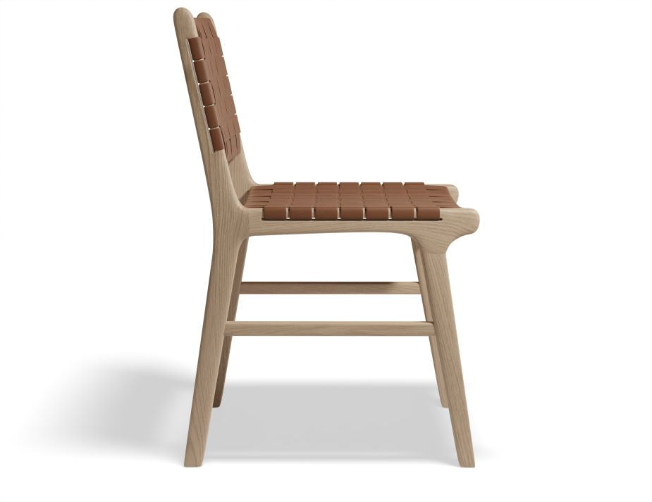 Brooklyn Woven Dining Chair - Faux Leather