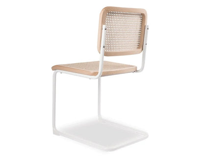 Calibre Chair - White Frame with Natural Cane (6 Chairs)
