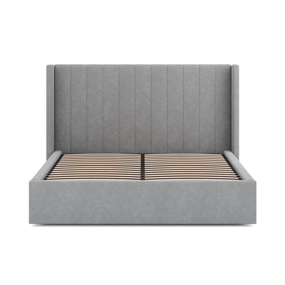 Wide Base Queen Sized Bed Frame - Flint Grey