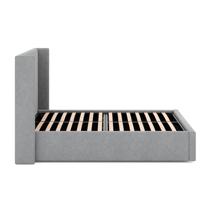 Wide Base Queen Sized Bed Frame - Flint Grey
