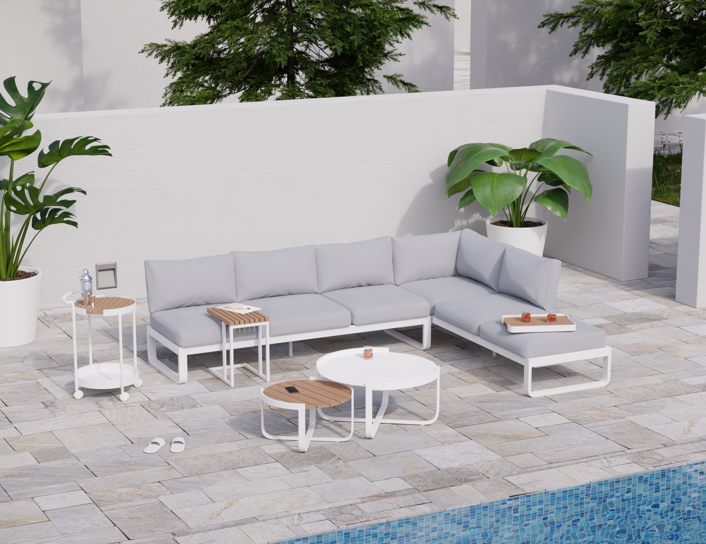 Fino With Arm & Backrest Outdoor Modular Sofa