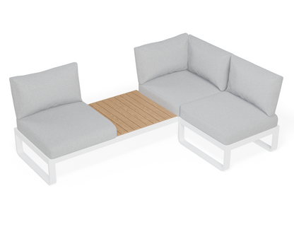 Fino 3- Seater With Ottoman Outdoor Modular Sofa