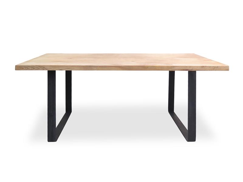 Dalton Reclaimed Elm Wood 1.5m Dining Table - Rustic Natural