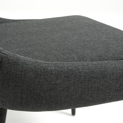 Ex Display - Dant Fabric Dining Chair - Dark Grey - Last One