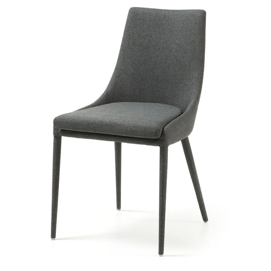 Ex Display - Dant Fabric Dining Chair - Dark Grey - Last One