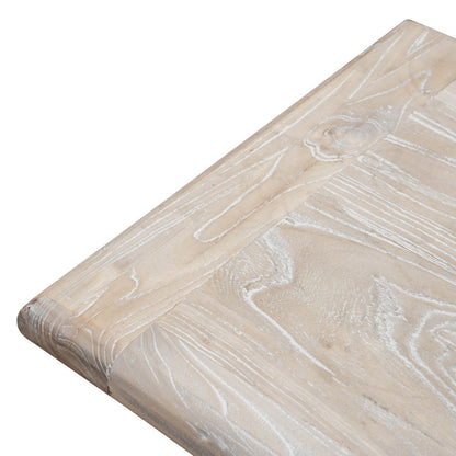 Reclaimed ELM Wood Bench - White Washed
