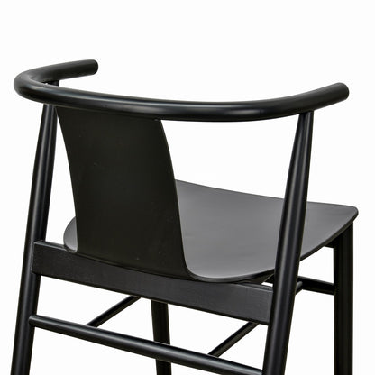 Ex Display - Dean Wooden Dining Chair - Full Black