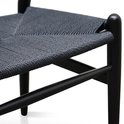 Cord Dining Chair - Full Black(Set of 2)