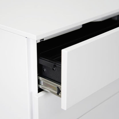 3 Drawers Mobile Pedestal - White