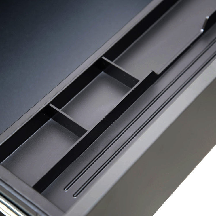 Russel 3-Drawer Mobile Pedestal – Black – view 10