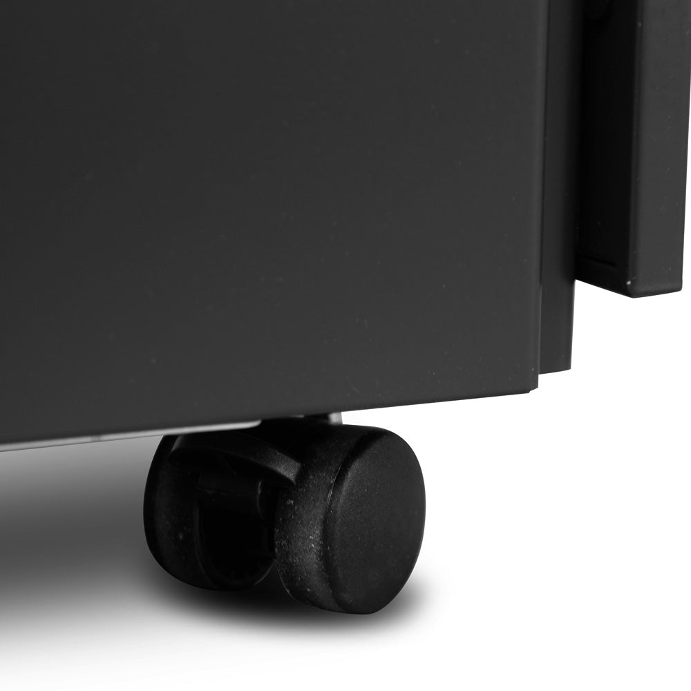 Russel 3-Drawer Mobile Pedestal – Black – view 13
