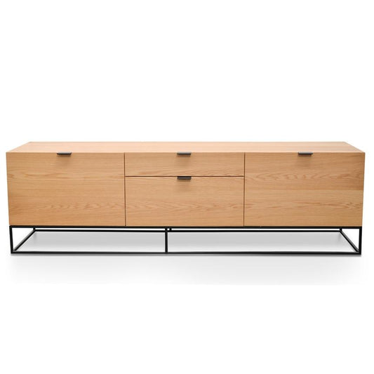 180cm Entertainment TV Unit - Natural Oak