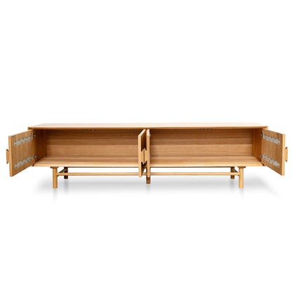 2.1m Entertainment TV Unit - Natural