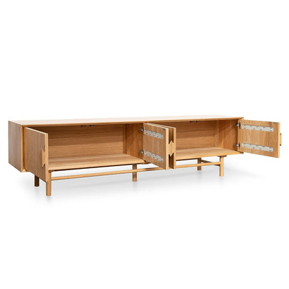 2.1m Entertainment TV Unit - Natural