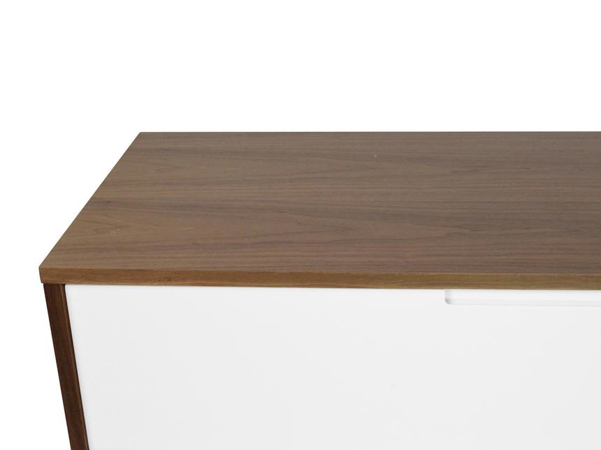 2.1m Scandinavian Lowline TV Entertainment Unit - Walnut