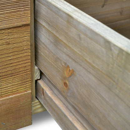 CDT2327-NI 1.2m Reclaimed Pine Console Table - Black Base