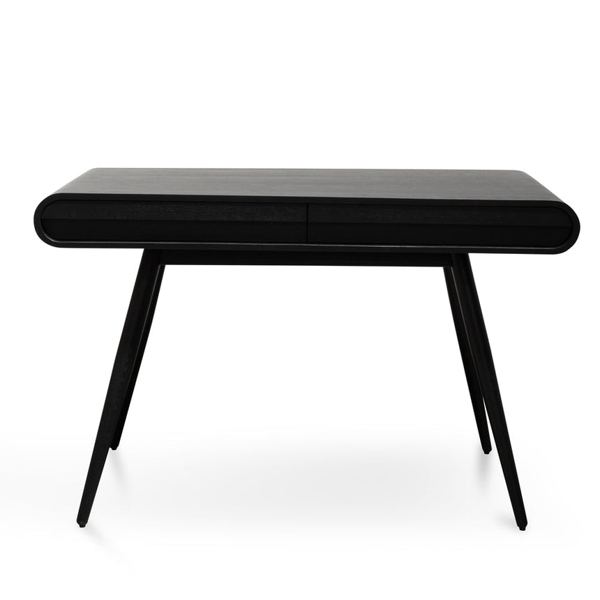 Narrow Wood Console Table - Black 75cm (H)